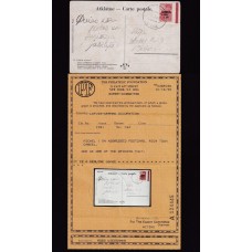 ALEMANIA EN LETONIA 1941 SEGUNDA GUERRA MUNDIAL TARJETA POSTAL CIRCULADA CON SELLO DE LA OCUPACION EN RUSIA MICHEL 1 CON CERTIFICADO DE AUTENTICIDAD RARA PIEZA